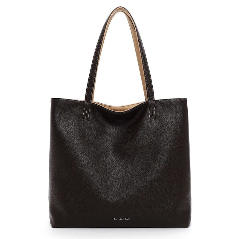 Emily & Noah Eva Bag in Bag Reversible Shopper Brown Emily & Noah 