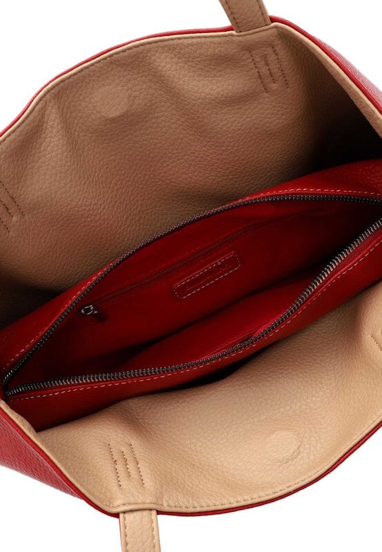 Emily & Noah Eva Bag in Bag Reversible Shopper Red Emily & Noah 