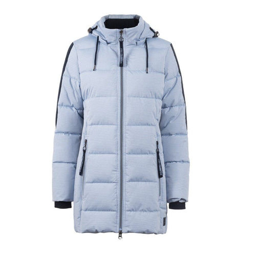 Gewatteerde blauwe winterjas parka Soquesto dark moon melange Soquesto 