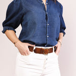 Legend Leren Riem 40781 Ecru Legend 