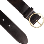 Legend Leren Riem 40781 Zwart/Goud Legend 