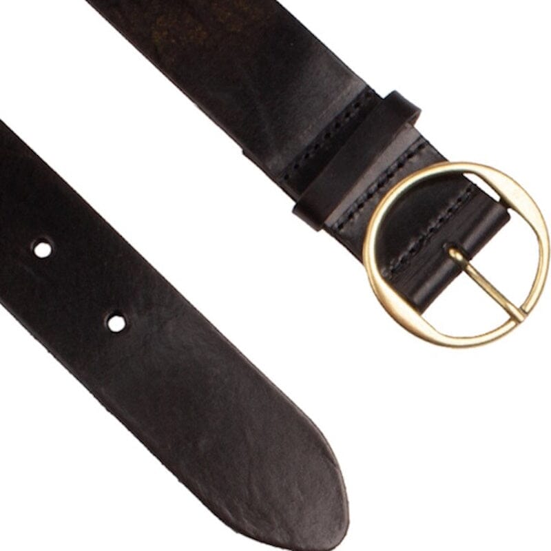 Legend Leren Riem 40781 Zwart/Goud Legend 