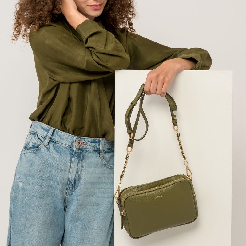 LouLou Essentiels Emilie Crossbodytas Avocado Gold LouLou Essentiels 