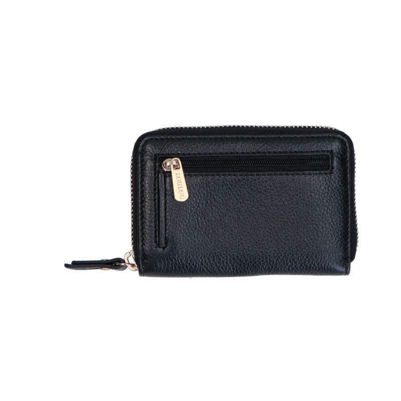 LouLou Essentiels kleine leren RFID portemonnee Petit Emilie Black Gold LouLou Essentiels 