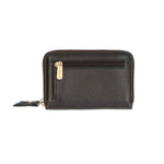 LouLou Essentiels kleine leren RFID portemonnee Petit Emilie Chocolate Torte Gold LouLou Essentiels 