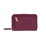 LouLou Essentiels kleine leren RFID portemonnee Petit Emilie Plum Gold LouLou Essentiels 