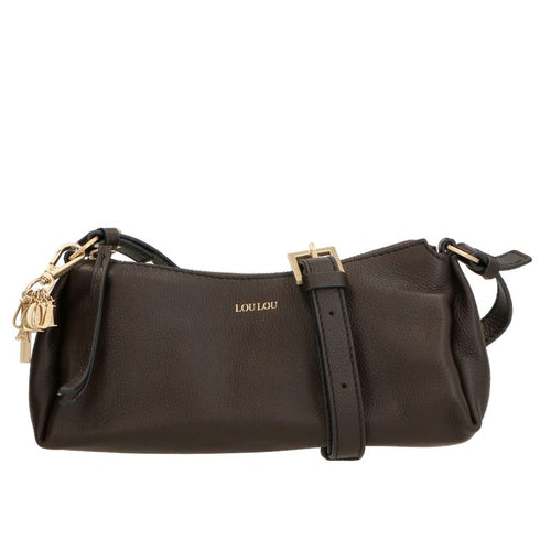 LouLou Essentiels Lisa Baguette tas Chocolate Torte Gold LouLou Essentiels 