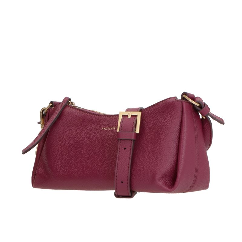 LouLou Essentiels Lisa Baguette tas Plum Gold LouLou Essentiels 