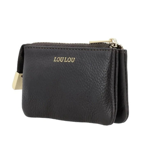 LouLou Essentiels Portemonnee Petit Camille Chocolate LouLou Essentiels 