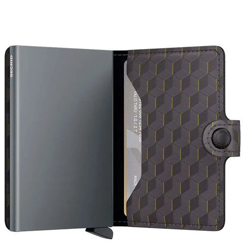Secrid Mini Wallet Optical Grey Yellow