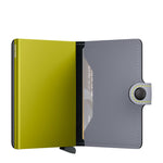 Secrid Mini Wallet Matte Grey & Lime