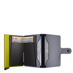 Secrid Mini Wallet Matte Grey & Lime
