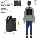 New Rebels Mart S Waterproof Flap Rugzak Black New Rebels 