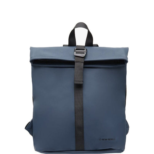 New Rebels Mart S Waterproof Flap Rugzak Navy Blue New Rebels 