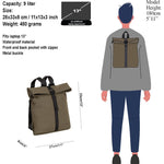 New Rebels Mart S Waterproof Flap Rugzak Olive New Rebels 