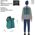 New Rebels Mart S Waterproof Flap Rugzak Petrol New Rebels 