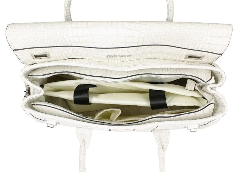 Olivia Lauren Dames Business Trolley 17" Bianca White Olivia Lauren 