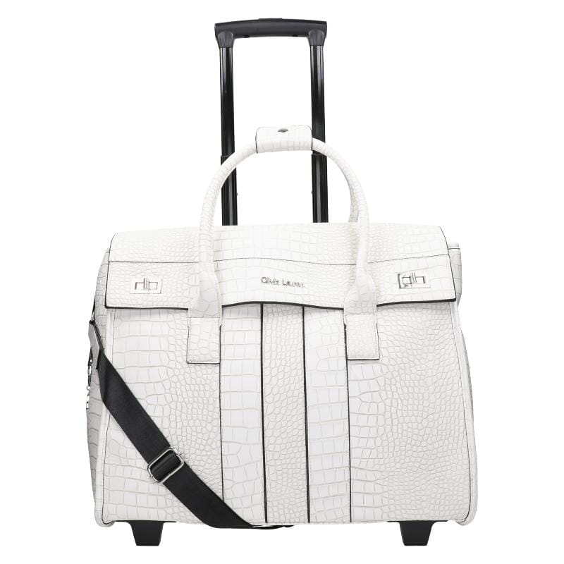 Olivia Lauren Dames Business Trolley 17" Bianca White Olivia Lauren 