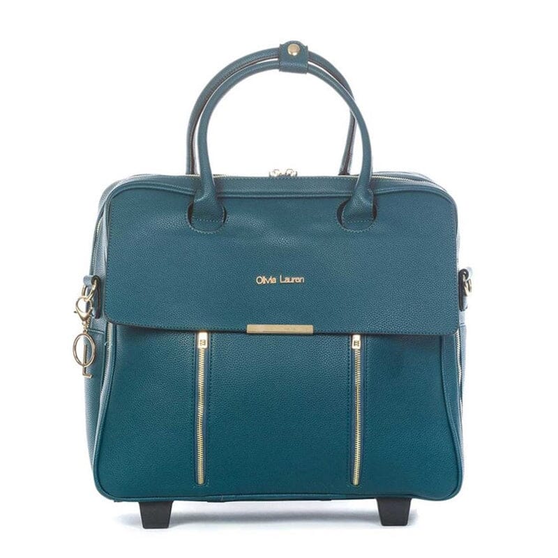 Olivia Lauren Dames Business Trolley 17" Dahlia Petrol Blue Olivia Lauren 