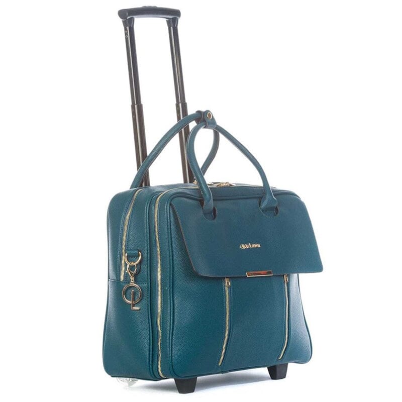 Olivia Lauren Dames Business Trolley 17" Dahlia Petrol Blue Olivia Lauren 