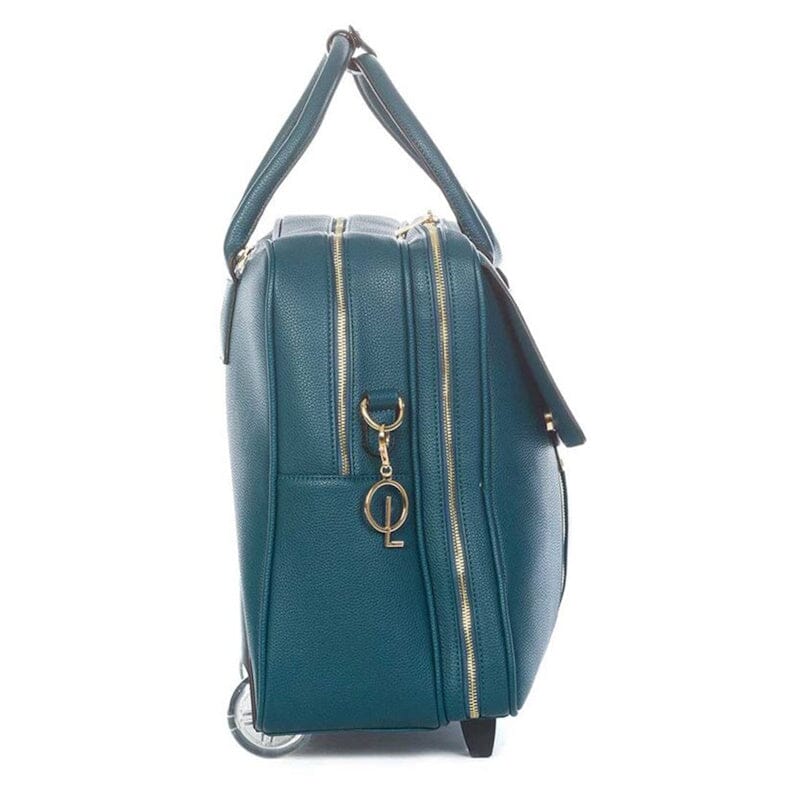Olivia Lauren Dames Business Trolley 17" Dahlia Petrol Blue Olivia Lauren 