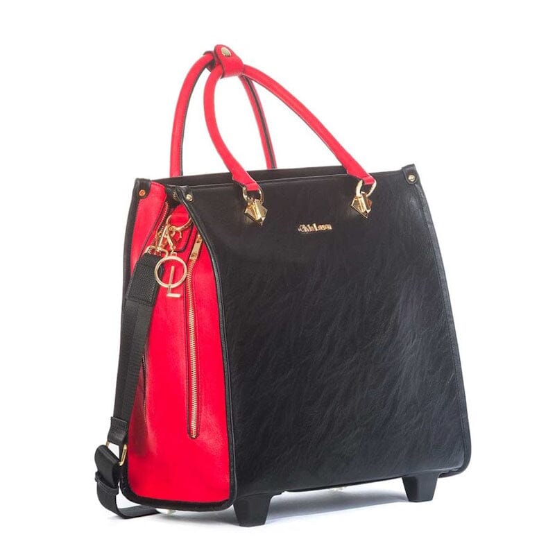 Olivia Lauren Dames Business Trolley 17" Esme Black/Red Olivia Lauren 