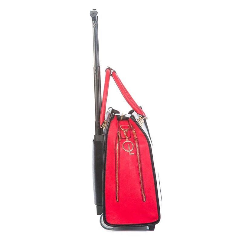 Olivia Lauren Dames Business Trolley 17" Esme Black/Red Olivia Lauren 