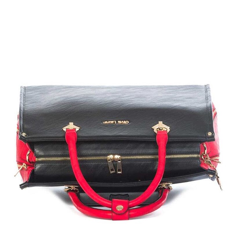 Olivia Lauren Dames Business Trolley 17" Esme Black/Red Olivia Lauren 