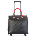 Olivia Lauren Dames Business Trolley 17" Esme Black/Red Olivia Lauren 