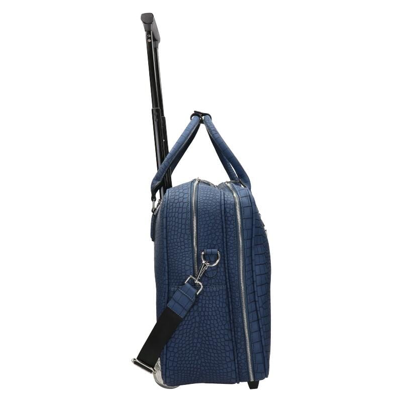 Olivia Lauren Dames Business Trolley 17" Octavia Navy Blue Olivia Lauren 