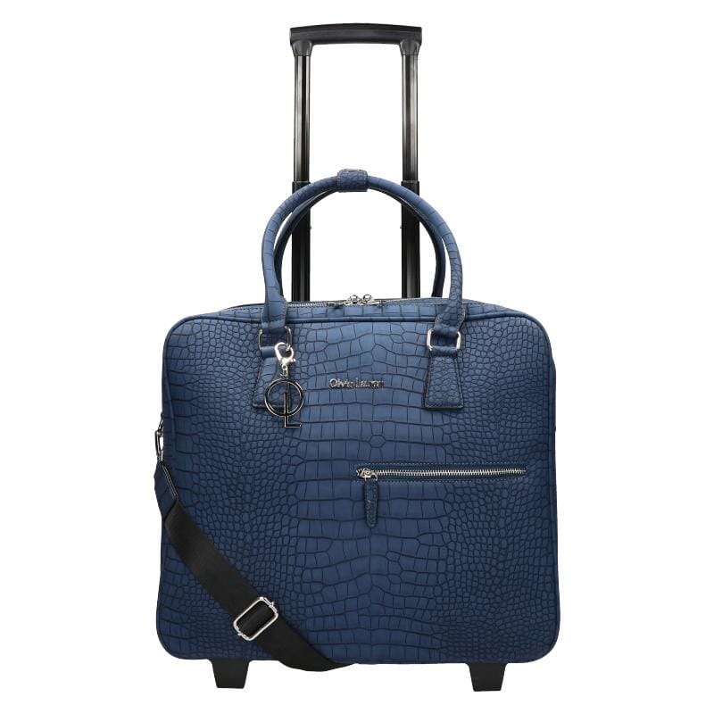 Olivia Lauren Dames Business Trolley 17" Octavia Navy Blue Olivia Lauren 