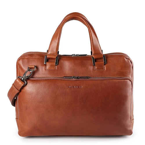 Plevier Larry laptoptas 15,6" Cognac Plevier 