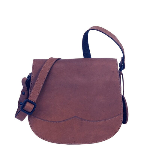 Saccoo Brazil Crossbody / Schoudertas Donkerbruin Saccoo 
