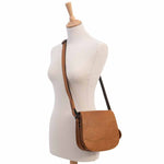 Saccoo Brazil Crossbody / Schoudertas Donkerbruin Saccoo 
