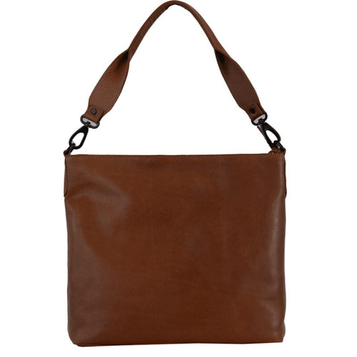 Saccoo Foggia Crossbody / Schoudertas Donkerbruin Saccoo 