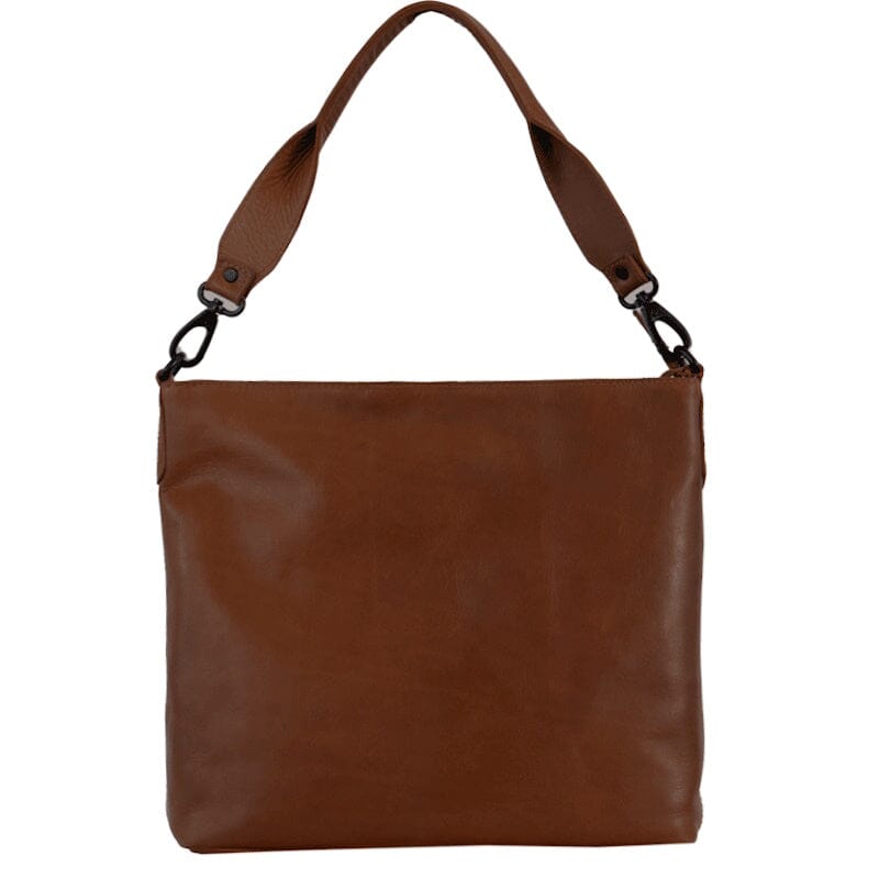 Saccoo Foggia Crossbody / Schoudertas Donkerbruin Saccoo 