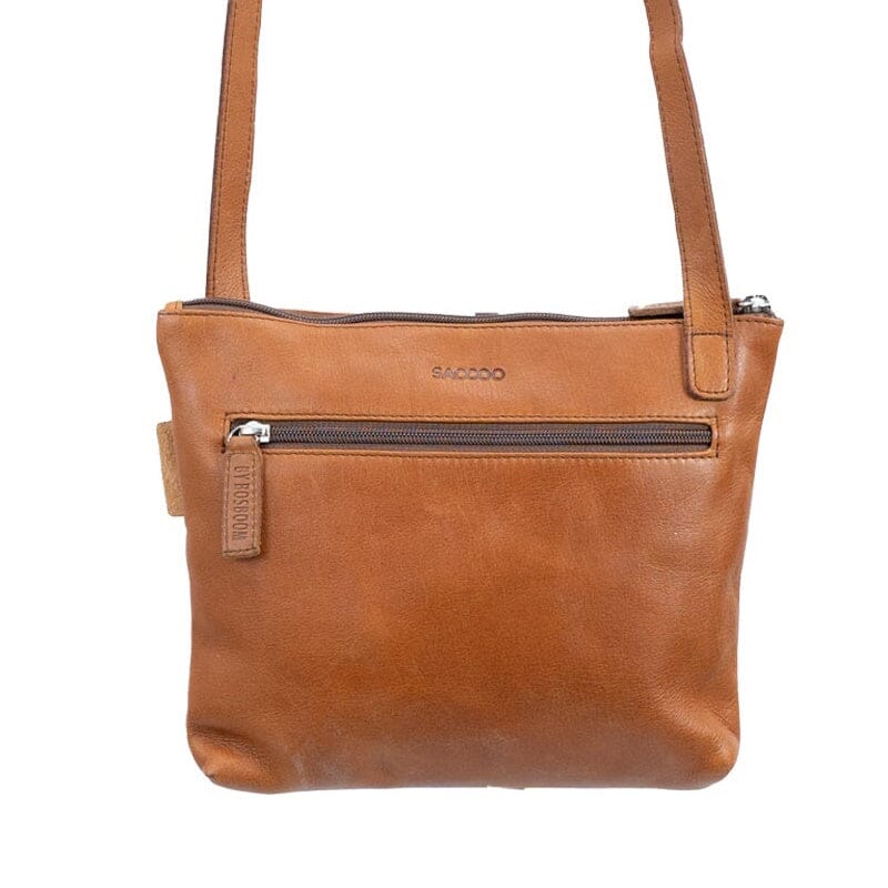 Saccoo Indios M Crossbody Tas Cognac Saccoo 