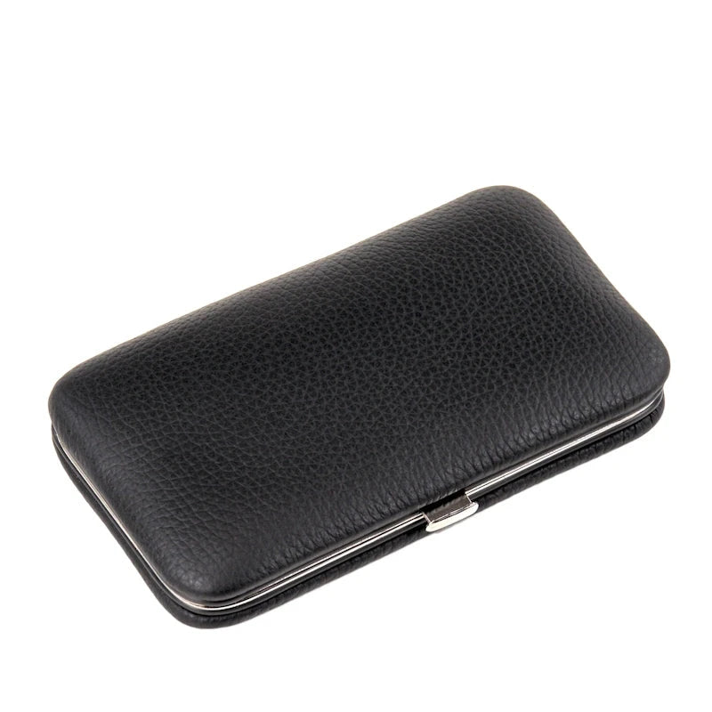 Sacher Manicure Etui Beugel 4-delig Zwart (leer) Sacher 