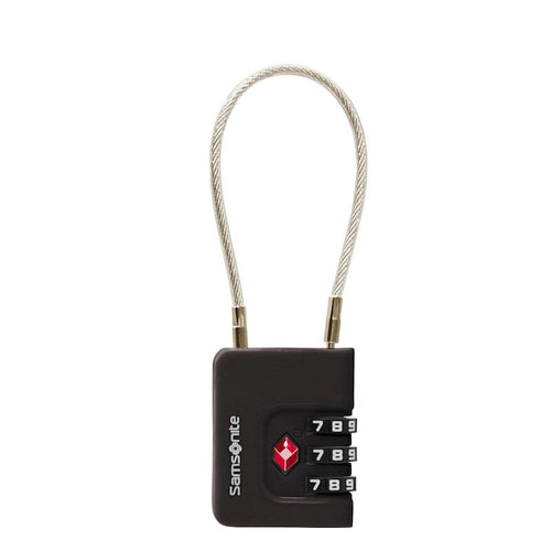 Samsonite TA Revolution Cablelock 3 Dial TSA Black Samsonite 
