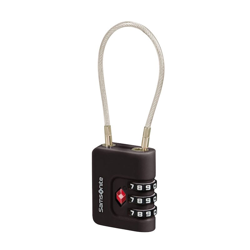Samsonite TA Revolution Cablelock 3 Dial TSA Black Samsonite 