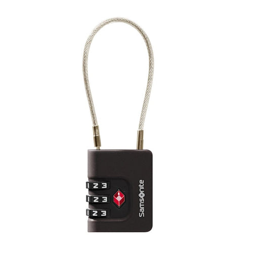 Samsonite TA Revolution Cablelock 3 Dial TSA Black Samsonite 