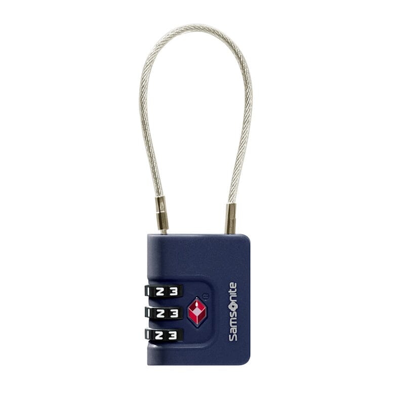 Samsonite TA Revolution Cablelock 3 Dial TSA Midnight Blue Samsonite 