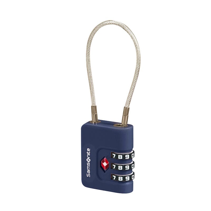 Samsonite TA Revolution Cablelock 3 Dial TSA Midnight Blue Samsonite 