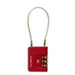 Samsonite TA Revolution Cablelock 3 Dial TSA Red Samsonite 