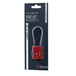 Samsonite TA Revolution Cablelock 3 Dial TSA Red Samsonite 