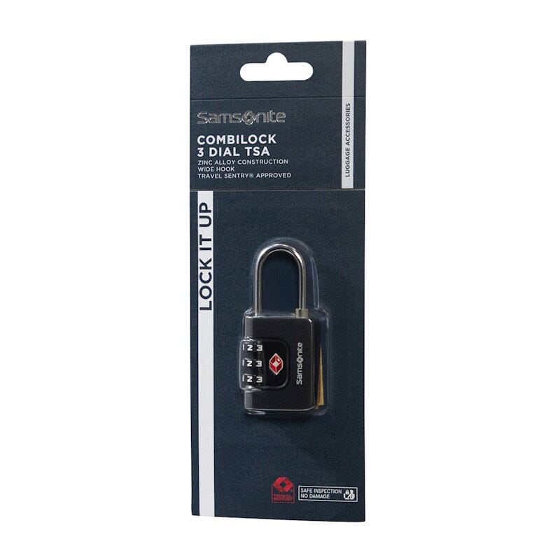 Samsonite TA Revolution Combilock 3 Dial TSA Black Samsonite 