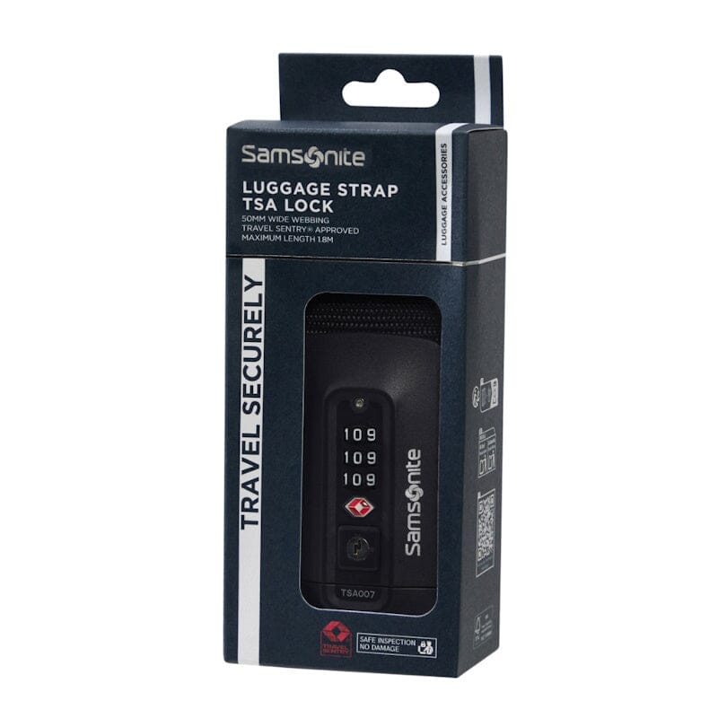 Samsonite TA Revolution Luggage Strap/TSA Lock Black Samsonite 
