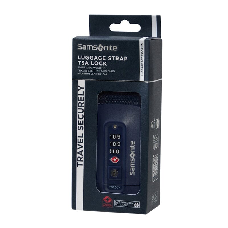 Samsonite TA Revolution Luggage Strap/TSA Lock Midnight Blue Samsonite 
