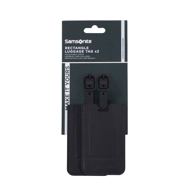 Samsonite TA Revolution Rectangle Luggage Tag (2x) Black Samsonite 