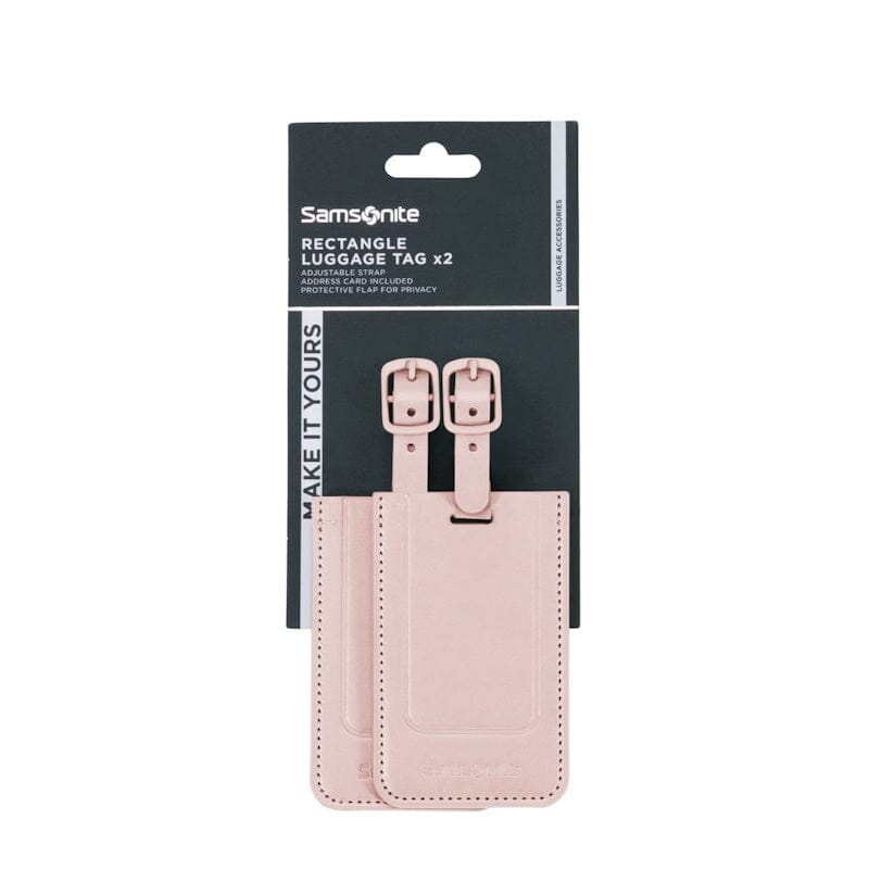 Samsonite TA Revolution Rectangle Luggage Tag (2x) Rose Samsonite 